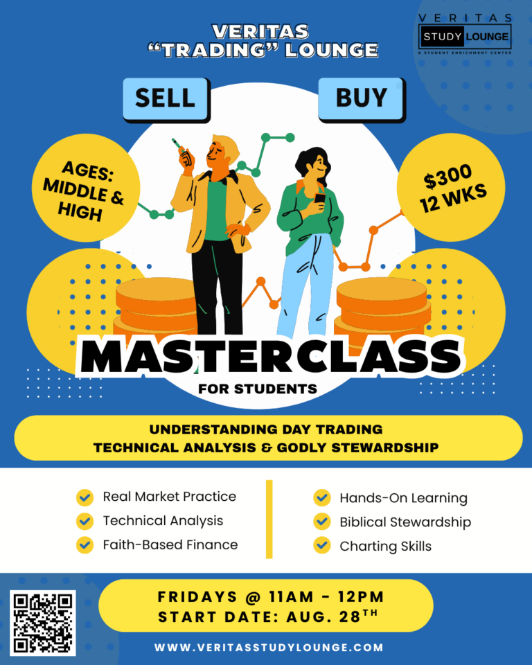 Veritas Trading Lounge Masterclass: Day Trading & Biblical Stewardship for students.