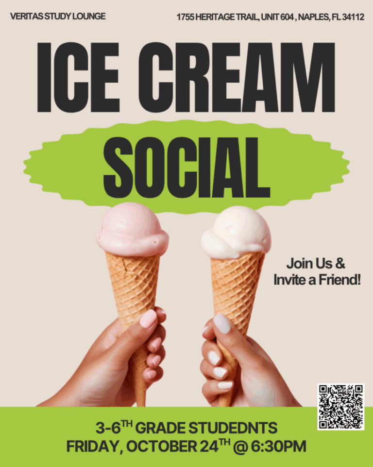 Ice Cream Social event for 3-6th grade students. Join us!